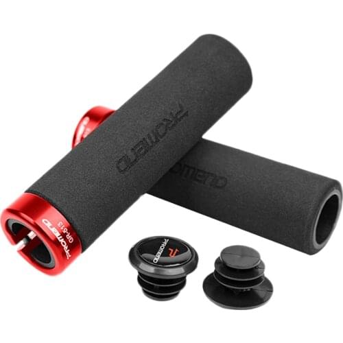 Cycling Lockable Handle Grip MTB Mountain Fixed Gear Light Folding Bike City Bicycle Soft Anti-Skid Sponge Foam Handlebar Grips