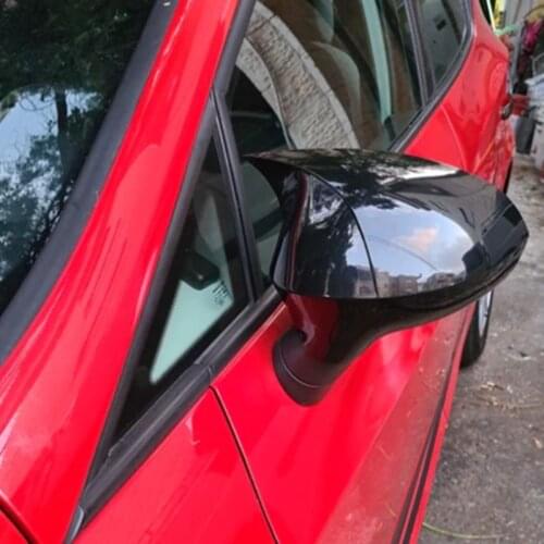 For Seat Ibiza 4 Bat Mirror Cover Piano Black 2009-2017 Models From Quality Product Full Harmony 1 Suit 2 Piece (Right and Left)