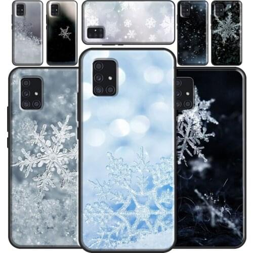 Snowflakes Winter Case For Samsung A52 A72 A12 A32 A42 A10S A20S A30 A40 A50 A70 A21S A20e A11 A41 A51 A71