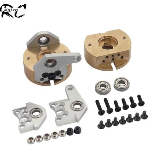 2 Pcs Brass Weights AR60 Front Axle Steering Knuckle Counterweight for 1/10 RC Rock Crawler Axial RR10 Bomber Wraith Spawn SMT10