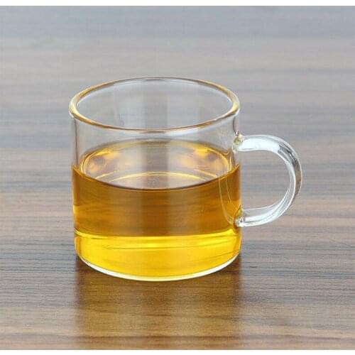 4pcs Heat-resistant 100ml Glass Coffee Cup Water Cup Teacup for home office bar teahouse tearoom coffee shop bar