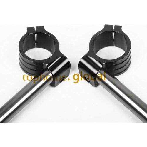43mm Regular CNC Clip Ons Fork Handlebars Handle Bars Set For Honda CBR600F4/F4i 1999-2007 Black