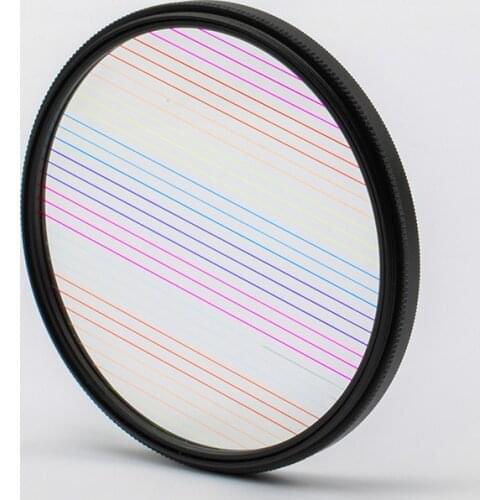 77 mm 82mm Camera Filter Video Rainbow Brushed Blue Brushed Widescreen Movie Special Effects Filter