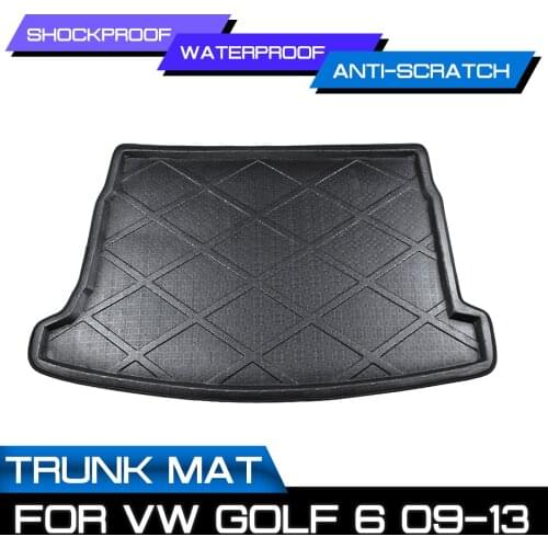 Car Floor Mat Carpet Rear Trunk Anti-mud Cover For VW Golf 6 2009-2013