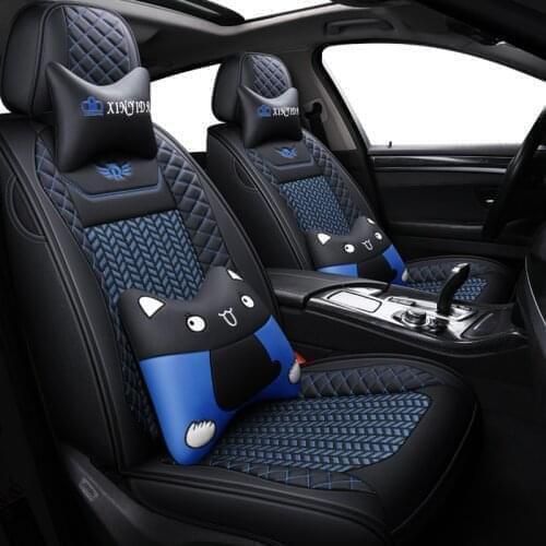Black Red Leather Car seat covers For peugeot 206 207 308 307 407 2008 partner 301 508 sw 208 5008 2020 rcz accessories