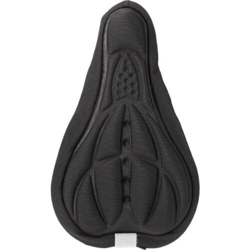 Cycling MTB Bicycle Saddle Cover Comfortable Bike Seat Cushion 3D Breathable Soft Pad Black