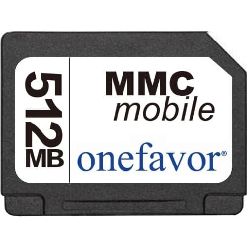 10pcs/lot onefavor MMC DV 512mb Secure Digital Card RS MMC 512 MB RS-MMC card 13pins with adapter