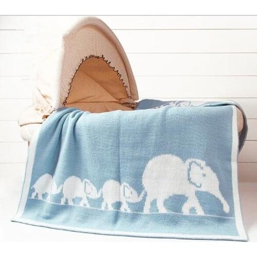 Baby Blanket Newborn Swaddle Wrap Blankets Cartoon Knitted Woolen Soft Toddler Infant Sofa Throw Blanket Stroller Blankets