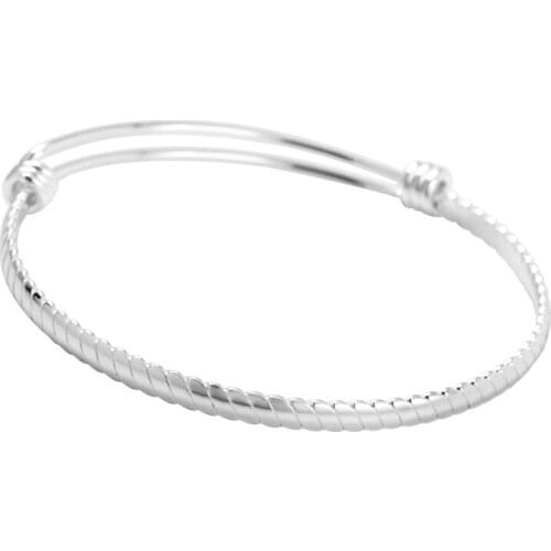 IJB0450 America Fashion Bangle, Twist Wire Bangle Bracelet,Custom Charm Bracelet, Stainless Steel Adjustable Twisted Bangles