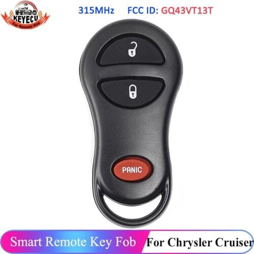 KEYECU Remote Start Smart Key Fob 4 Button for Ram 1500, 2500, 3500 2013-2019 - GQ4-54T 46 Chip