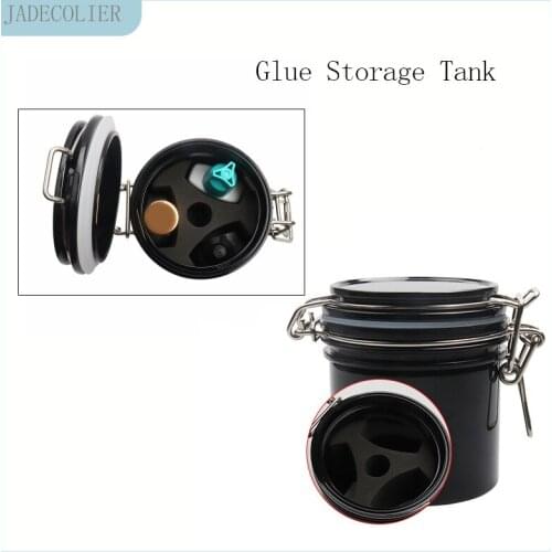 Eyelash Extension Glue Storage Tank Container Activated Carbon Sealed Storage Jar For Eyelashes Extension Adhesive