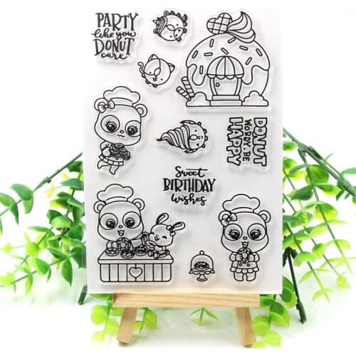 Sweet Birthday Transparent Clear Silicone Stamps for DIY Scrapbooking/Card Making/Kids Fun Decoration Supplies