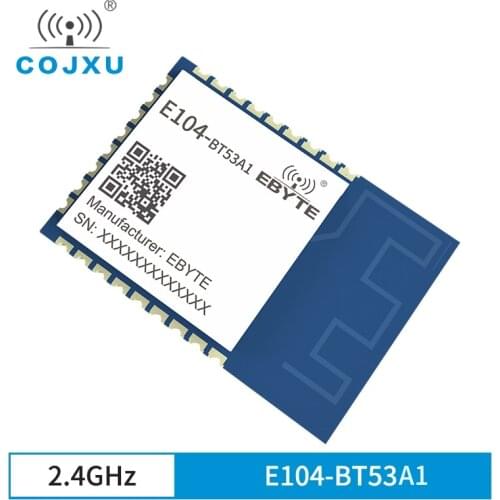 EFR32 BT5.2 Bluetooth Module 2.4GHz 6dBm Cortex-M33 GPIO Direction Finding Wireless Transceiver and Receiver cojxu E104-BT53