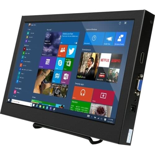 10.1" 1280x800 HD LCD Display Screen Built in Speaker for Raspberry Pi 3 Model B+ 3B 2B B+ with with VGA/HDMI interface