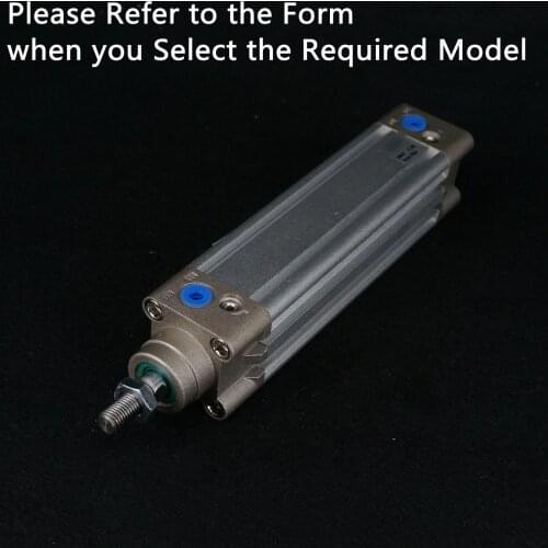 DNC Series Cylinder Bore 32-100mm Stroke 25-200m Air Standard Double Acting Pneumatic Cushioning Adjustable At Both Ends