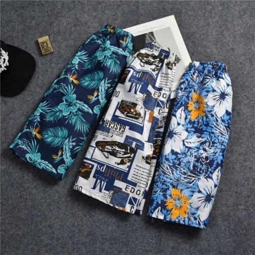 Plus size Quick Dry Print Board Running Shorts Men Swimsuit Man Swimwear Mens Short Pants Surf Joggers Sport Gym Beach Wear Mans