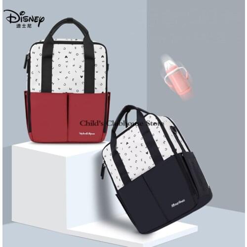 Disney Mommy Bag New Fashion Multifunctional Large Capacity Maternal and Child Backpack Mothers Outing Backpack