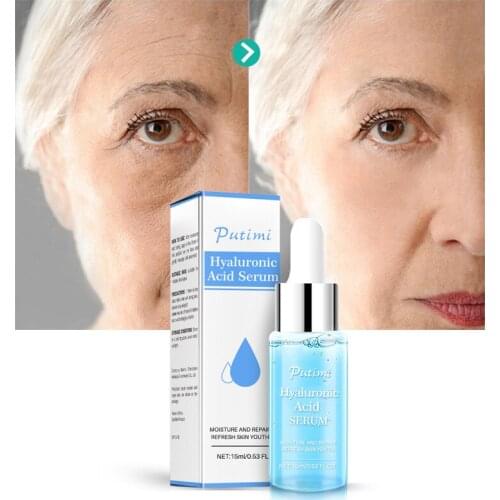 Hyaluronic Acid Face Serum Deep Moisturizing Anti-Aging Facial Essence Remove Wrinkles Fine Lines Firming Whitening Skin Care