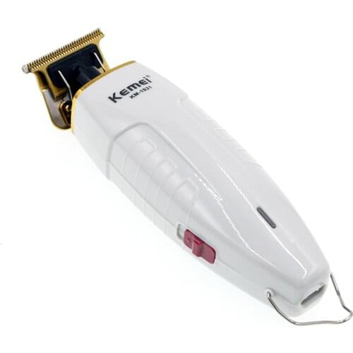 Kemei T-Outliner Beard Hair Trimmer with Carbon Steel T-Blade Mower Cutter for 0mm Outlining Dry-Shaving and Fading Clipper