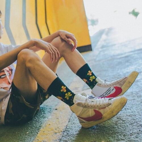 Successful Chasing Girl Socks Popular Brand New Socks Personalized Graffiti Socks Mens Stockings Boyfriend Socks