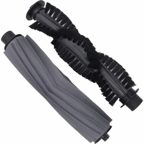 2Pcs (Roller + hair) Main Brush Bristle for chuwi ilife a6 A7 a8 x620 X623 vacuum robot cleaner parts not filter HEPA