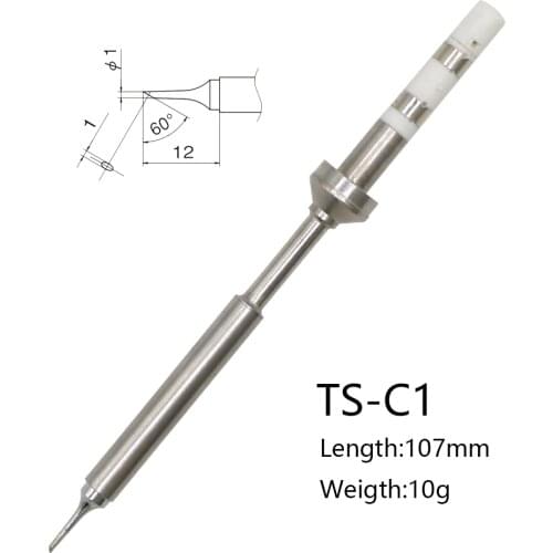 1pc TS-C1 TS100 Electric Soldering Iron Tip 65W Digital Replacement Tip Welding Tools For LCD MINI Soldering Station
