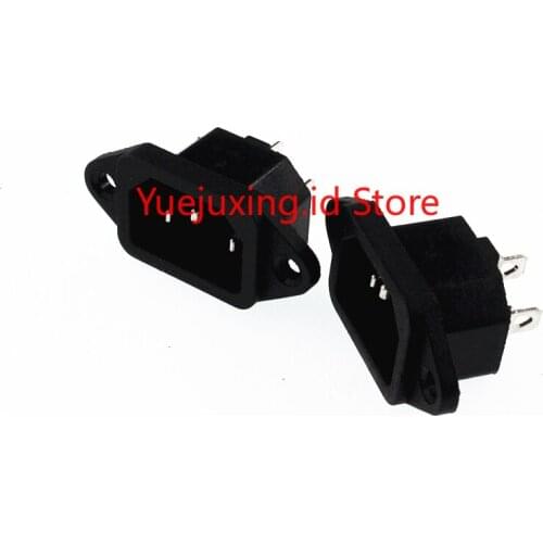 10 of 3PAC Power Supply Socket Triplex Socket Rectangular Tripod Large Power Supply Socket 10 PCS