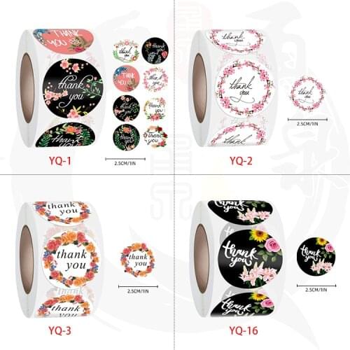 100pcs Baking Decoration Festival Decoration Flowers Thankyou Wedding Gift Box Decoration Envelope Seal Clip Stationery Sticker