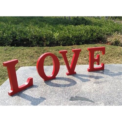 13x15x2cm (thick) Wedding Decoration Wooden LOVE Letters Wedding Favors Birthday Party Supplies Home Decor
