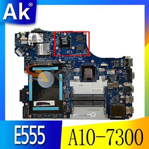 Akemy AATE1 NM-A241 Motherboard For Lenovo ThinkPad E555 Laptop Motherboard FRU 04X5633 CPU A10-7300 DDR3 100% Test Work