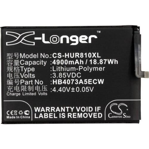 Cameron Sino 4900mah battery for HUAWEI ARE-AL00 Honor 8X Max HB4073A5ECW Mobile, SmartPhone Battery