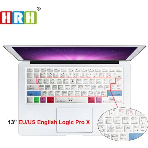 HRH Shortcuts Logic Pro X Keyboard Cover Shortcut Printed Cover for MacBook Air Pro Retina 13" 15" 17" for iMac Wireless