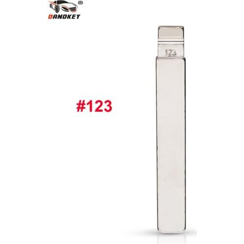 Dandkey Car Blank Key Blade NO.123 KEY BLADE FOR NEW TOYOTA Corolla Modified Flip Folding Remote Key Blade Repalcement 123
