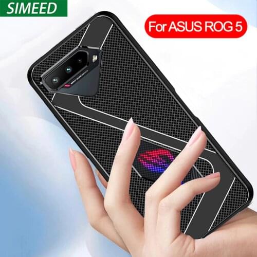For ASUS ROG 5 5G ROG5 Case Original Shockproof Armor Gaming Cooling Silicone Soft Back Cover for ASUS ROG Phone 5 3 2 Case