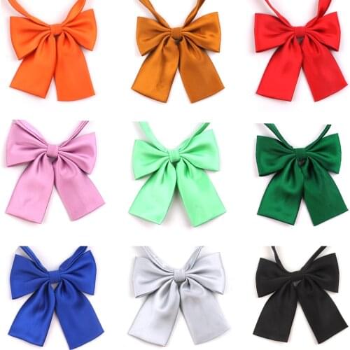 Bow Tie For Women Fashion Outfit Uniform Collar Butterfly Bow knot Bow Ties For Wedding Macaroon Color Bowties Shirt Neck Wear