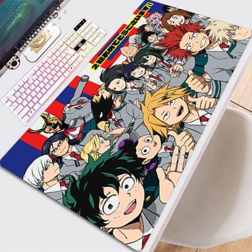 Gaming Pad Gamer Mouse Pc Keyboard For Computer Carpet Mats With Cabinet Table Pads Mousepad Handsome Cool My Hero Academia Pads