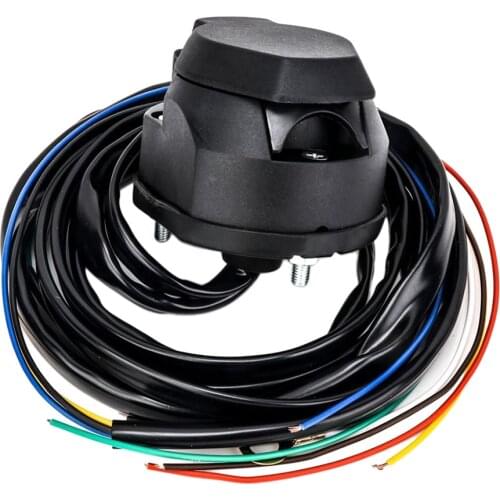 7Pin Trailer Socket Cable 5ft Wire Europe Car Trailer Wiring Connector Parts