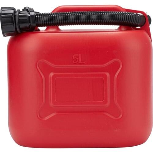 5L Red Plastic Spare Jerry Can for Car Petrol Cans Fuel Tanks Gasoline Oil Container
