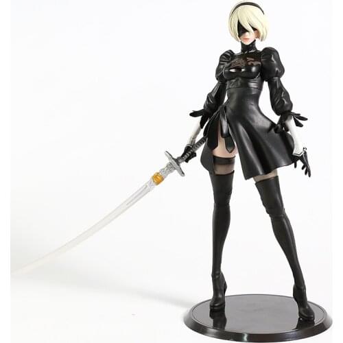 NieR Automata YoRHa No.2 Type B 2B PVC Figure Collectible Model Toy