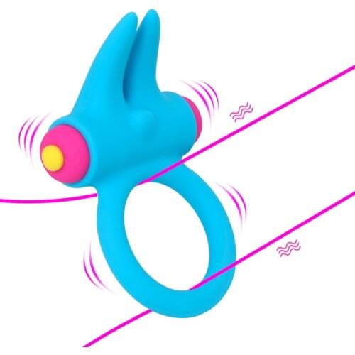 OLO Penis Ring Vibrating Vibrators Cock Ring Delay Ejaculation Sex Toys for Men Male Chastity Device Clitoris Stimulate