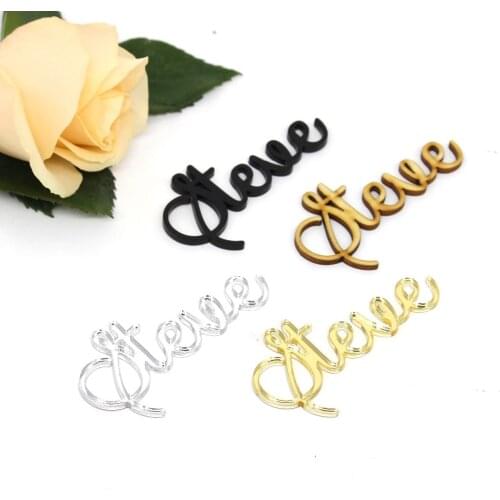 1 Piece Personalized Laser Cut Names Wedding Place Name, Place Setting, Table Setting, Rustic Wedding Party Table Decor Favors