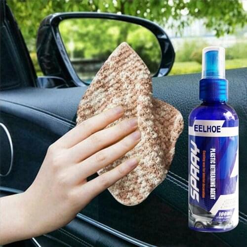 Car Interior Retreading Spray Rinse-free Plastic Parts Fast Polish Agent for Car Seat Dash Board Auto Maintenance Supply TS2