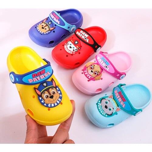 New Paw Patrol Boys Girls Sandal Baby Summer Beach Shoes Plastic SLIPPER Baby Breathable Shoes Children Slipper