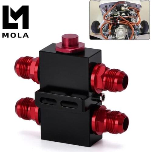 Oil Filter Sandwich Adaptor dengan In-Line Minyak Thermostat AN10 Fitting Minyak Sandwich Adaptor