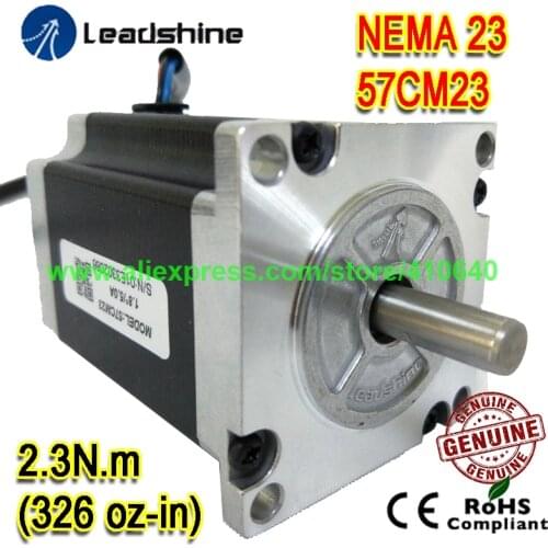 NEW ARRIVAL NEMA23 Stepper Motor 57CM23 8 mm Shaft 5 A 2.3 N.M Torque 76 mm Length 4 Wires GENUINE Leadshine BETTER QUALITY