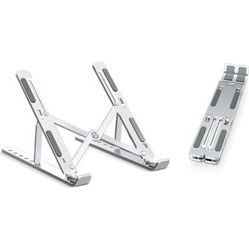 Foldable Laptop Stand Aluminum Alloy 6 Level Adjustable Macbook Pro Air Holder Stand Portable Lifting Cooling Notebook Bracket
