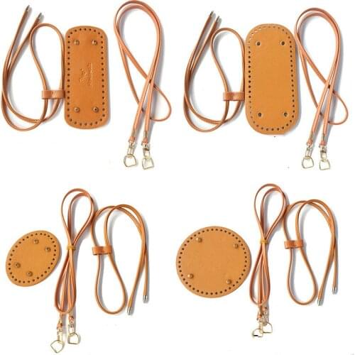 1 Set Dumpling Bag Accessories Weaving Material Exquisite Womens Hand Bag DIY Drawstring Bag Bottom Shoulder Strap Parts