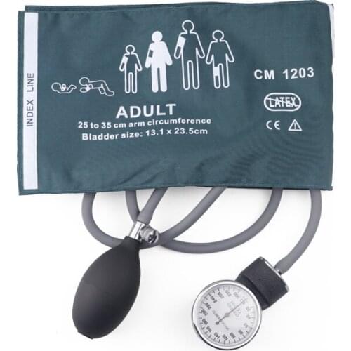 Adult Medical Blood Pressure Monitor BP Upper Cuff Tonometer Arm Aneroid Meter Sphygmomanometer with Manual Pressure Gauge