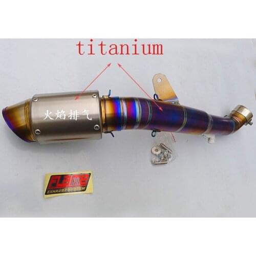 Handmade custom motorcycle modified titanium alloy exhaust pipe super large escape moto slip on for cbr1000rr 08-16 years