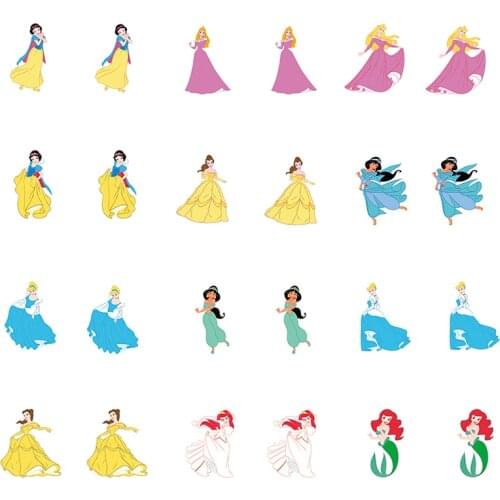 Disney Snow White Cinderella Arlo Princess Ariel Acrylic Earrings Party Ladies Cartoon Fashion Earrings Holiday Jewelry